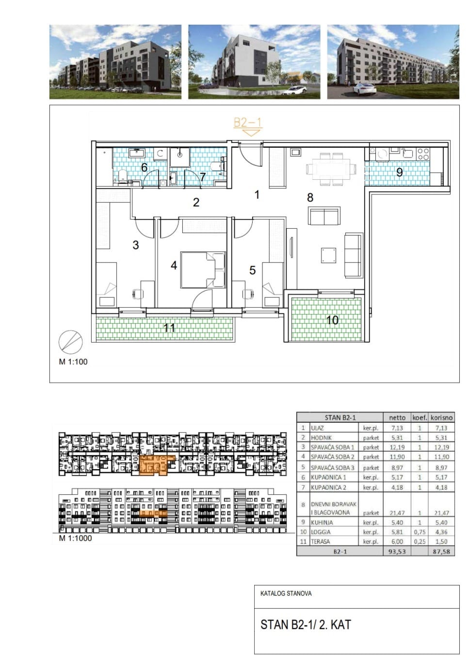 Novogradnja, Velika Gorica, Četverosoban stan, 84,75 m2