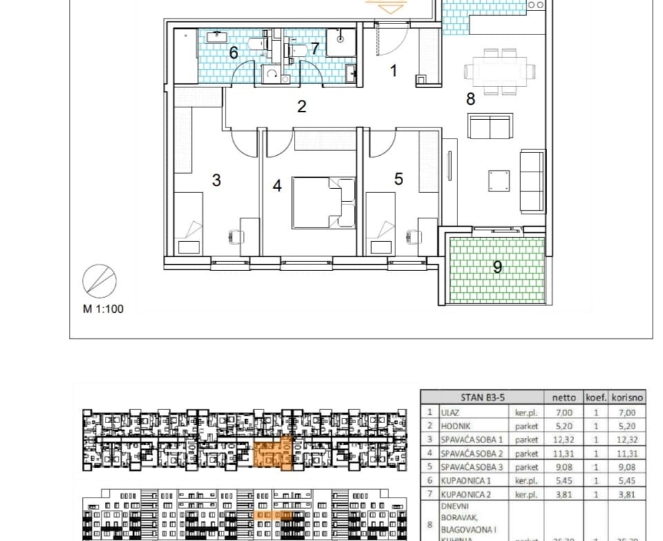 Novogradnja, Velika Gorica, Četverosoban stan, 84,75 m2