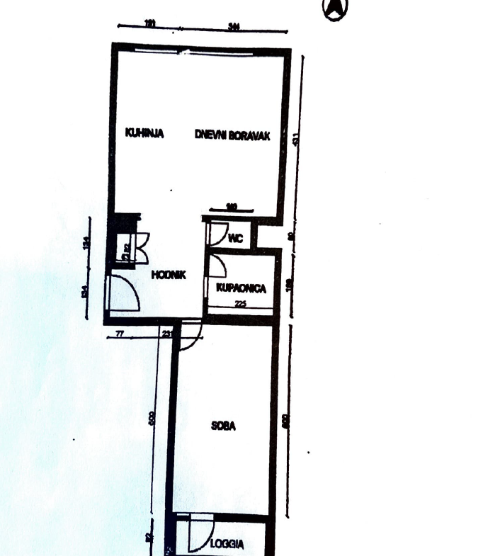 Zagreb, Trnje – Funkcionalan dvosoban stan 54,05 m² s loggiom
