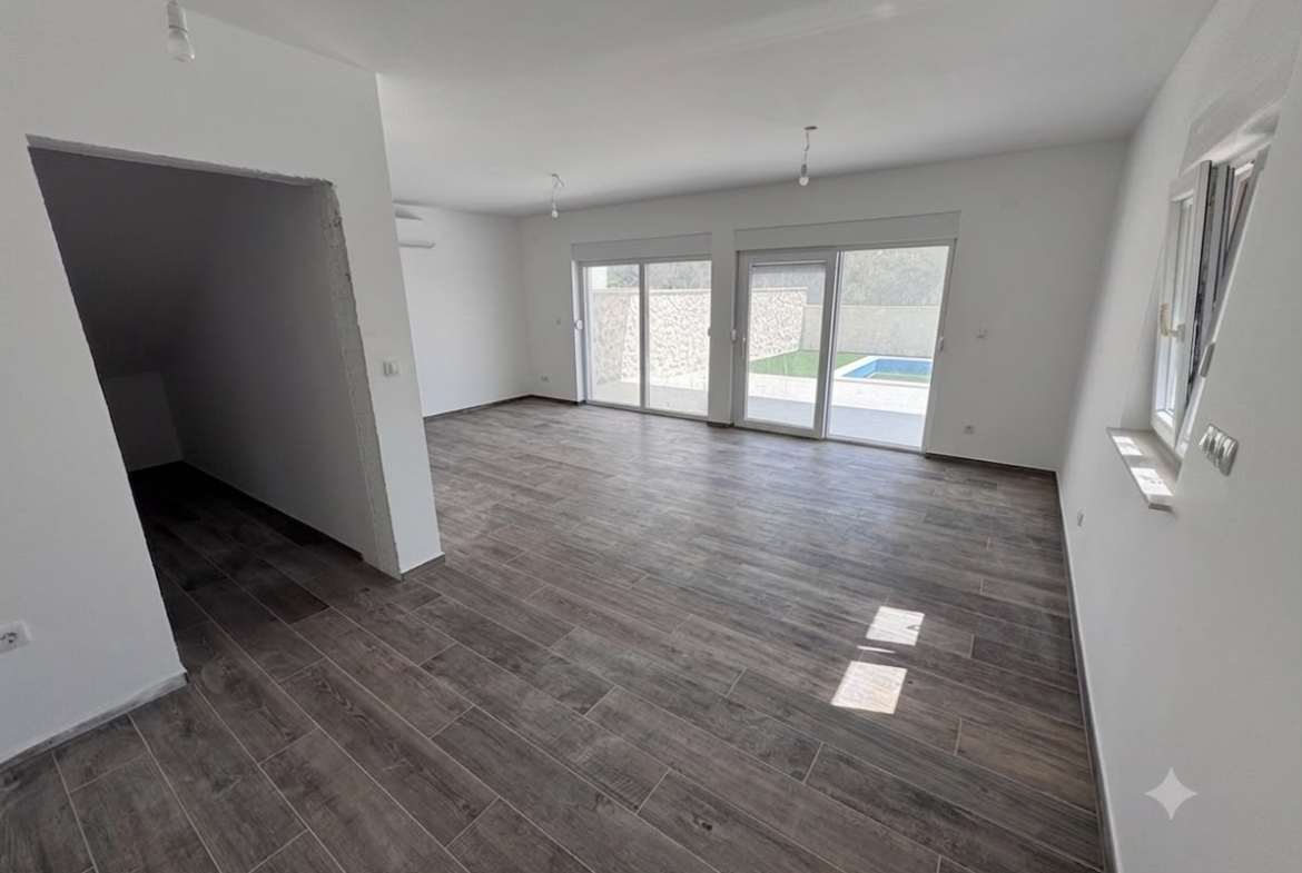 Pag, Mandre, luksuzni apartman s vlastitim bazenom, 110m2
