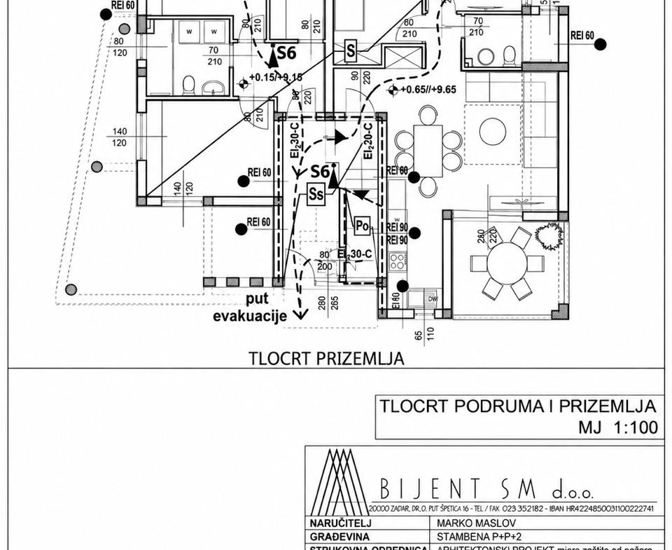 Vir, Projekt s 4 apartmana, 4 parkirna mjesta